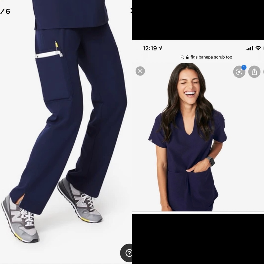 Figs scrub set XS Navy Blue